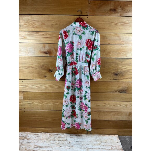 Vintage 80s 90s Victoria’s Secret Long Floral Robe - Picture 6 of 6